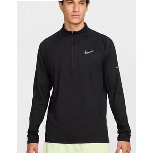 Nike Stride Men’s Dri-fit 1/4 Running Top Black Size Large CU6087-010 CR